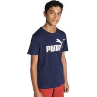 Puma Jungen Ess Logo Tee B Tee, Peacoat; Blau, 176