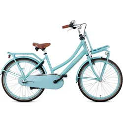 Popal Daily Dutch Basic+ N3 - Kinder Hollandrad - Citybike - 24 Zoll - Mattblau BLAU|braun 24