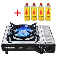 Tiross Tourist Campingkocher Gaskocher Kartuschenkocher 2.2kW TIROSS TS-265