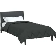 vidaXL Ganzjahresbettdecke Anthrazit 220 cm Mikrofaser