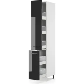 Vicco Apothekerschrank Fame-Line 30 x 58 x 207 cm Grau