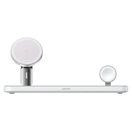 Anker MagGo Magnetic Wireless Ladegerät 15W 3-in-1 Pad weiß