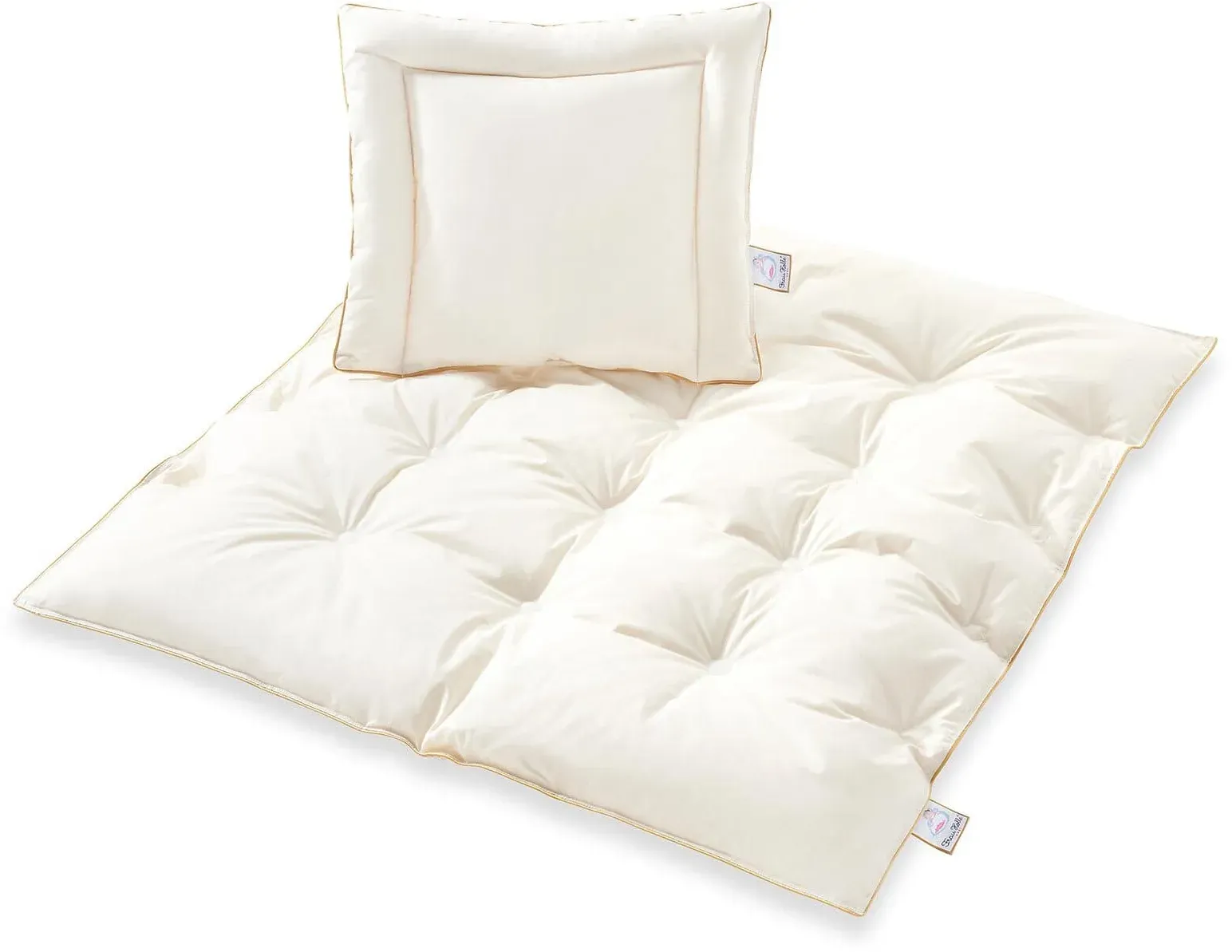Frau Holle Babydaune Set, Füllung: 100% Daunen 80x80 cm + 40x35 cm