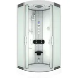 AcquaVapore Dampfdusche Duschtempel Sauna Dusche Duschkabine D46-20M3 100x100 cm - Weiß