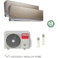 VIVAX 2 x 3,51 KW Multisplit V Design GOLD 18000 BTU mit WIFI Klimaanlage A++
