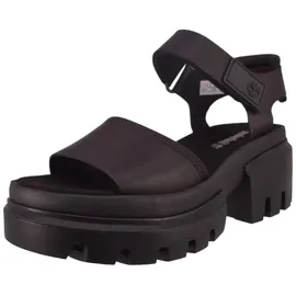 Timberland Womens Everleigh 2 Strap Sandal black 9.5 Wide Fit