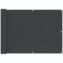 vidaXL Balkon-Sichtschutz 75 x 200 cm Schwarz Oxford-Gewebe