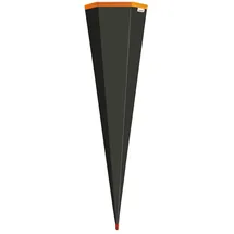 ROTH Schultüte 85cm eckig Basteltüte schwarz