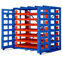 RR Industrietechnik Schubfachregal für Bleche RBR-30T, 3370x1650x2310mm 8 Etagen mit Tiefenauflage
