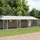 vidaXL Hundezwinger mit Dach und Türen Grau 10x2x2 m Verzinkter Stahl