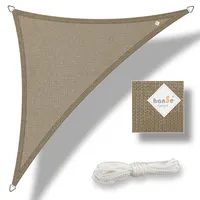 Hanse Sonnensegel Schattensegel Sonnenschutz HDPE Outdoor Dreieck 3x3x3m Taupe