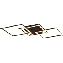Trio Reality Leuchten LED Deckenleuchte Trail Schwarz matt