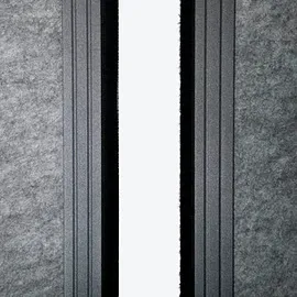 Maul Akustik-Trennwand 100 x 182 cm dunkelgrau/braun
