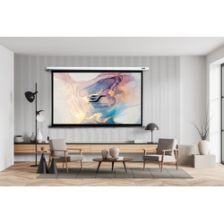 Elite Screens, electric projection screen, Vmax, Motorleinwand-Elite Screens, Beamer Leinwand, Projektionsleinwand, Heimkino Schwarz / 16:9 / 120" (266x149 / Vorlauf 15cm)