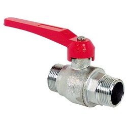 Messing Kugelhahn mit Hebelgriff AG x AG DN 32 (1 1/4")