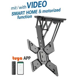 My Wall myWall Smart Home Deckenhalterung für Fernseher 23 - TV Deckenhalter, elektrisch motorisiert, Motorisiert, Neigbar,