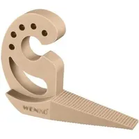 Wenko Türstopper MultiStop 50512100 aus Kunststoff, für den Boden, rutschfest, beige, 3 x 8 x 12cm