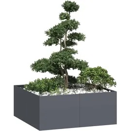 vidaXL Pflanzgefäß 80 x 80 x 80 cm Anthrazit