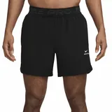 Nike Herren Shorts M NP DF NPT 6IN SHORT, BLACK/WHITE, L