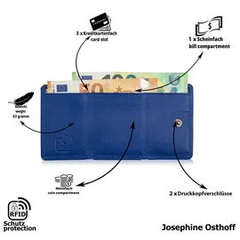 Josephine Osthoff Handtaschen-Manufaktur Josephine Osthoff Geldbörse unisex Portemonnaie blau