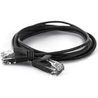 Wantec Cat6a UTP 1m, Netzwerkkabel Schwarz U/UTP (UTP),