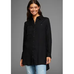 Boysen's Longbluse, mit tiefen Seitenschlitzen Boysen's schwarz 48