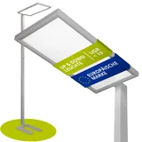 INNOVATE LED Stehlampe dimmbar Silber/Grau Deckenfluter & Leselampe [7500 Lm UGR < 19 80W] Stehlampe Wohnzimmer Lampe Büro I Wohnzimmerlampe Deckenfluter LED Dimmbar Bürolampe I Lampe Wohnzimmer