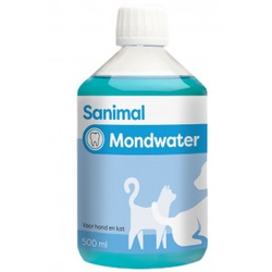 Sanimal Mondwater voor hond en kat  2 x 500 ml