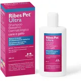 NBF Lanes | Ribes Pet Ultra Shampoo dermatologischer Balsam für Hund und Katze, 200 ml, reduziert das Risiko Einer bakteriellen Besiedlung, reinigend, beruhigend und schützend, pH 6,5