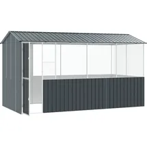 vidaXL Vogelkäfig Anthrazit 410 x 210 x 230 cm