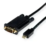 Roline Mini DisplayPort-VGA Adapterkabel 1,5 m Schwarz