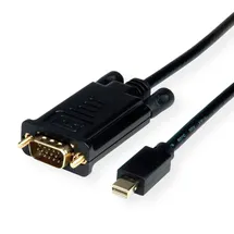 Roline Mini DisplayPort-VGA Adapterkabel 1,5 m Schwarz