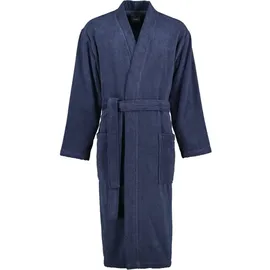 CAWÖ Home Bademäntel Herren Kimono Uni 828 blau XXL