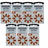 56x Rayovac Extra 312 PR41 Hörgerätebatterien Zink-Luft 1,45V