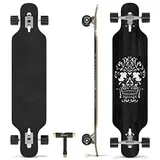 Skatro Drop Through Longboard Skateboard Freeride - Inklusive T-Tool