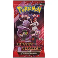 The Pokémon Company Sammelkarte Deutsche Pokemon Karten Booster Auswahl Erhabene Helden und co, Mega Entwicklungen, Reisegefährten & Stürmische Funken