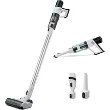 Medion P250 Stabstaubsauger (kabellos, beutellos, Zyklon-Technologie, 250 Watt, 2in1 Stielstaubsauger und Handstaubsauger mit Akku, Staubsensor, HEPA H13, LED Touch Display, Bürstenrolle)