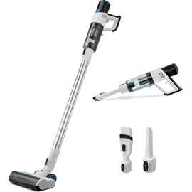 Medion P250 Stabstaubsauger (kabellos, beutellos, Zyklon-Technologie, 250 Watt, 2in1 Stielstaubsauger und Handstaubsauger mit Akku, Staubsensor, HEPA H13, LED Touch Display, Bürstenrolle)