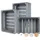 Creative Deco Holzkiste 40 x 30 x 15 cm 3-tlg. grau