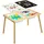 Vevor Sensorischer Tisch, 7-in-1 Aktivitätstisch mit Wendbarer, Doppelseitiger Platte, Aufbewahrungsboxen & Rutschfesten Füßen, Spiel-Sand- & Wassertisch, für Kinder im Alter von 3-6 Jahren