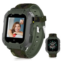 LiveGo 4G Kinder-Smartwatch mit GPS-Tracker und Anrufen, HD-Touchscreen, Kinder-Handyuhr, kombiniert SMS, Videoanruf, SOS, Schrittzähler, 4G, Smartwatch für Kinder, Jungen, Mädchen, 6–12 (t28 grün)