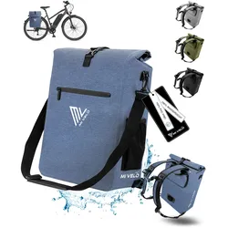 3in1 Fahrradtasche & Rucksack wasserdicht 25L "MAGNUM" - Jeansblau - 3 in 1 Fahrradtaschen,Bestseller,oft gekauft