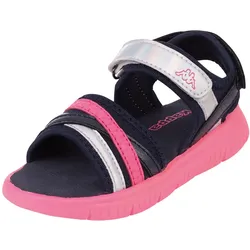 Riemchensandalette KAPPA, Gr. 27, bunt (navy, freakypink), Synthetik, glänzend, mehrfarbig, sportlich, Schuhe, - besonders leicht & bequem