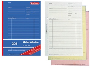 Preisvergleich Produktbild herlitz Lieferschein mit Empfangsschein Formularbuch 205