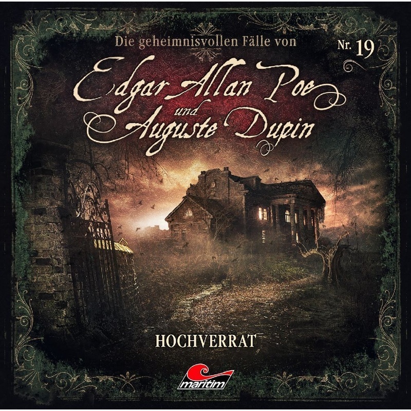 Die Geheimnisvollen Fälle Von Edgar Allan Poe Und Auguste Dupin - Hochverrat 1 Audio-Cd - Edgar Allan Poe  Auguste Dupin  Edgar Allan/Dupin Auguste Po