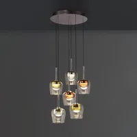 Q smart home lights LED-Pendelleuchte Q-Kon Alu, Eisen, Stahl