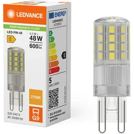 LEDVANCE LED Stiftsockellampe 4,5W G9 warmweiß 600 lm