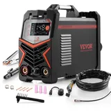 Vevor WIG-Schweißgerät, 3-in-1-Schweißer (großes LED-Display) – DC WIG/DC Puls WIG/MMA (Stick), Elektroschweißgerät mit IGBT-Inverter-Hochfrequenzstart