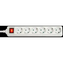 Lindy Steckdosenleiste 1,40 m Weiß 6 St.