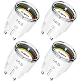 Nous Smart-Home-Steckdose 4 St. Weiß